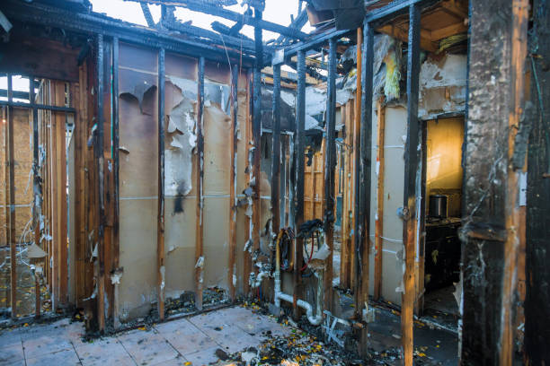 Professional Fire Damage Assessment technician working in Arapahoe, WY
